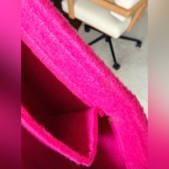 OWL BAG ORGANIZER Purse Bag Felt Organizer Insert Pink Large Size - Picture 6 of 10